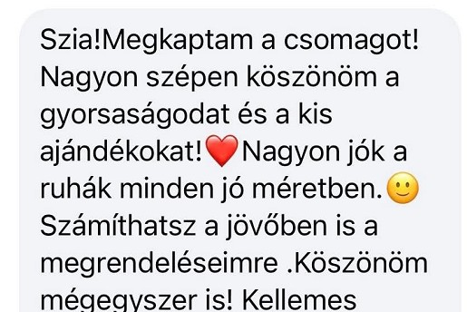 Vásárlói visszajelzések