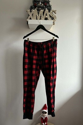 Férfi kockás pizsamanadrág