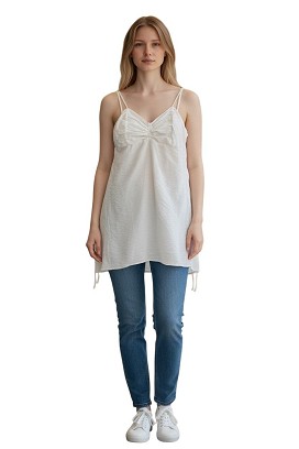 Krémszínű női felső/ruha