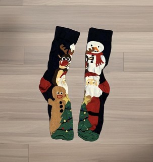 Karácsonyi zokni(új)