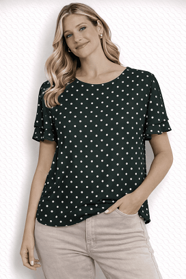 New Look pöttyös felső