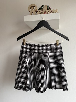 Kockás shein szoknya