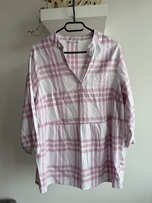 George rózsaszín fehér kockás felső