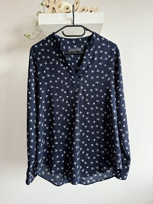 M&S Collection sötétkék blúz