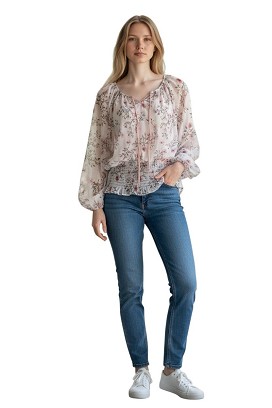 Női virágos felső