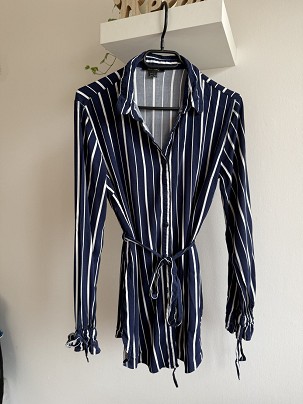 Kék fehér csíkos ing