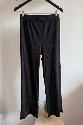 Shein fekete bordázott nadrág